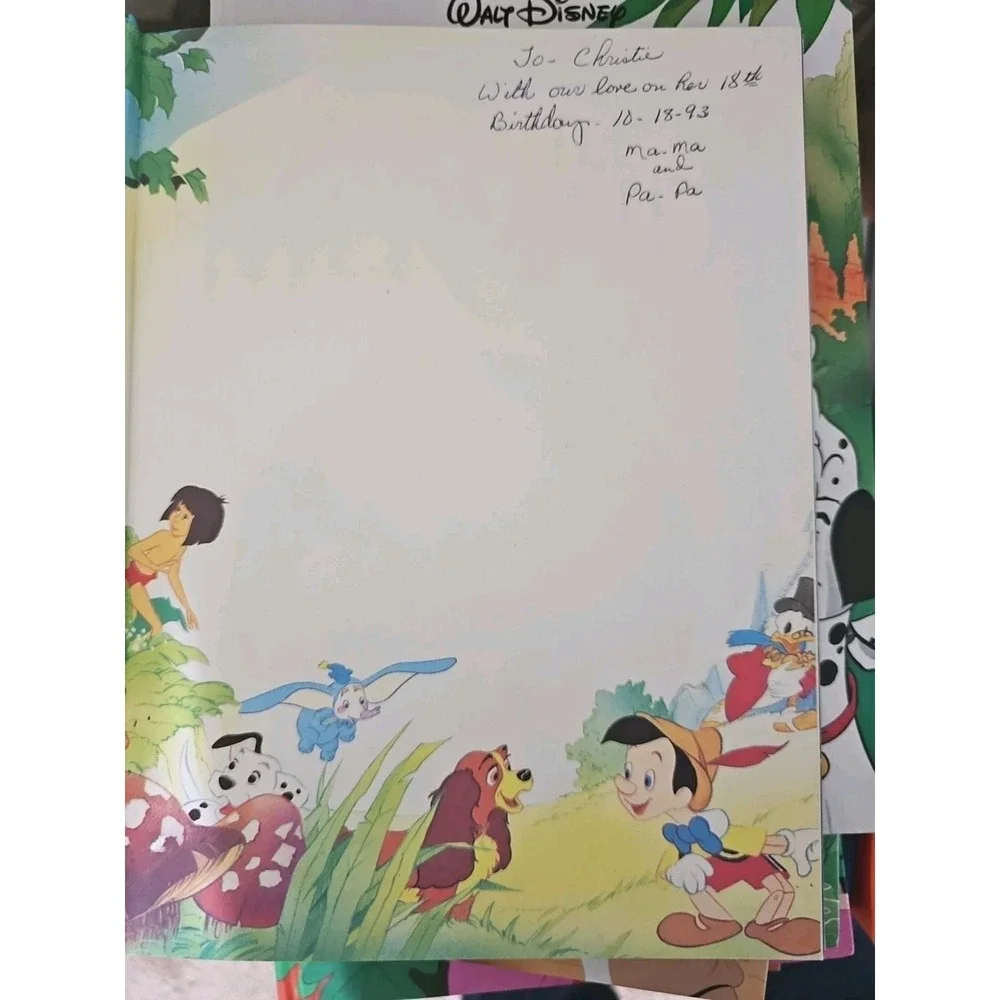 Vtg Lot Of 10 Disney Classic Series Hardcover Books Dalmations Lion King Aladdin